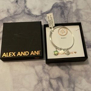 Alex and Ani Swarovski Crystal Bangle, August Peridot